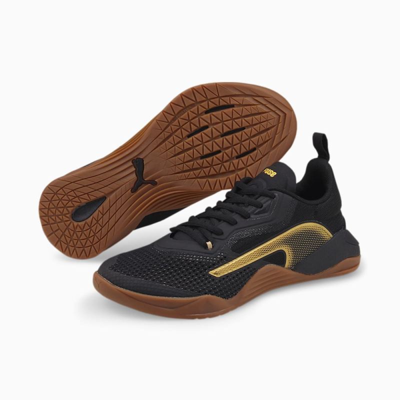 Puma | Women's Fuse 2.0 Training Shoes - Black-Metallic Gold