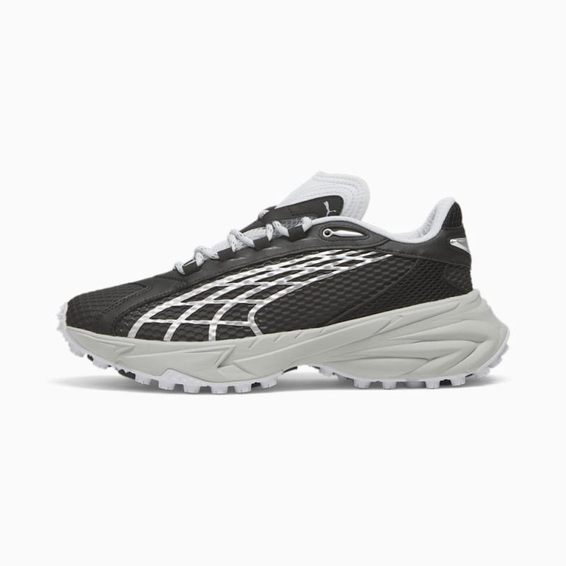 Puma | Men's Spirex Speed Running Sneakers - Black-Silver Mist