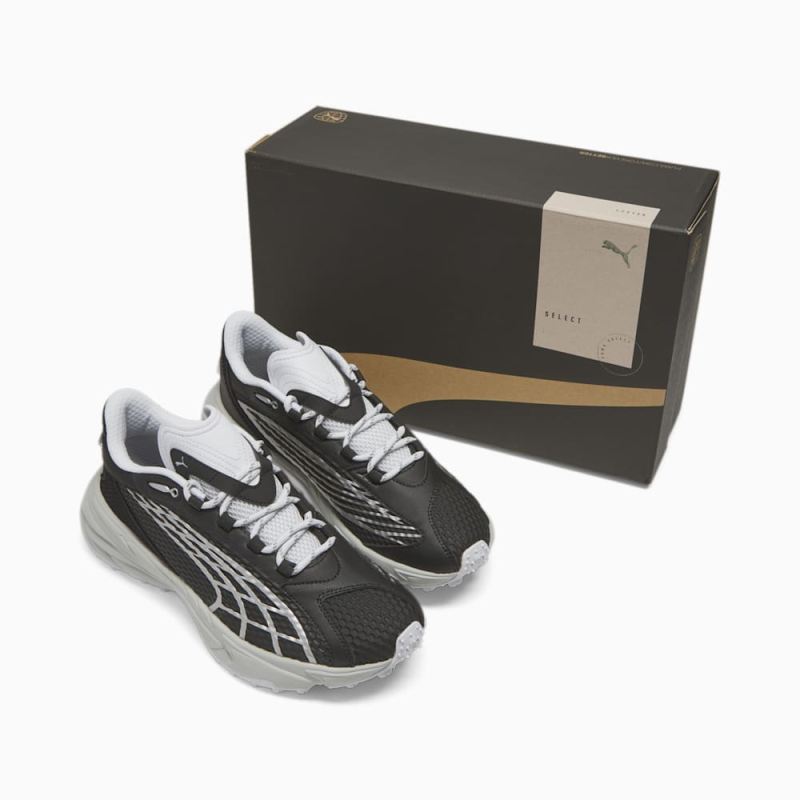 Puma | Men's Spirex Speed Running Sneakers - Black-Silver Mist