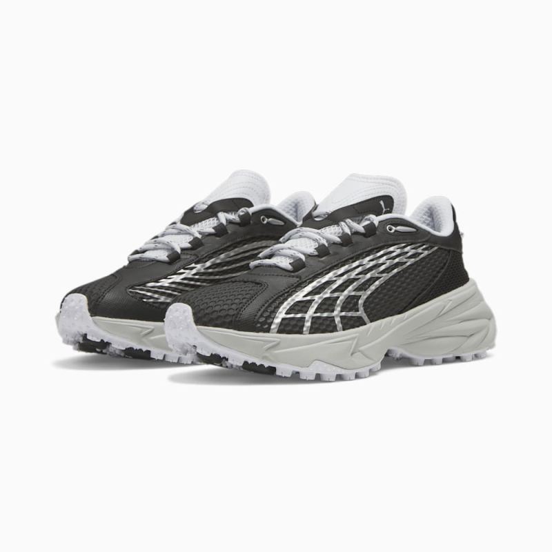 Puma | Men's Spirex Speed Running Sneakers - Black-Silver Mist