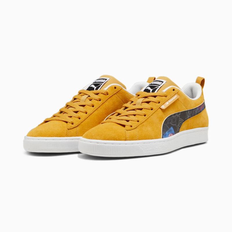 Puma | Men's BWW M Motorsport Suede Sneakers - Amber-Black-White