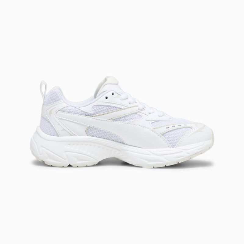 Puma | Girls Morphic Base Big Kids Sneakers - White-Sedate Gray