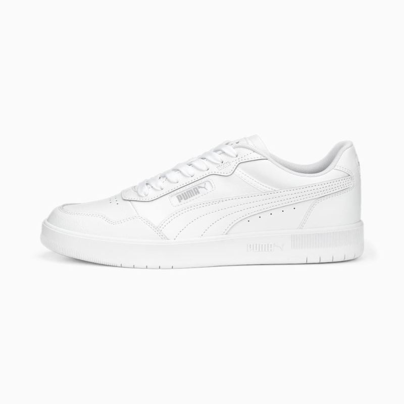 Puma | Men's Court Ultra Sneakers - White-White-Silver