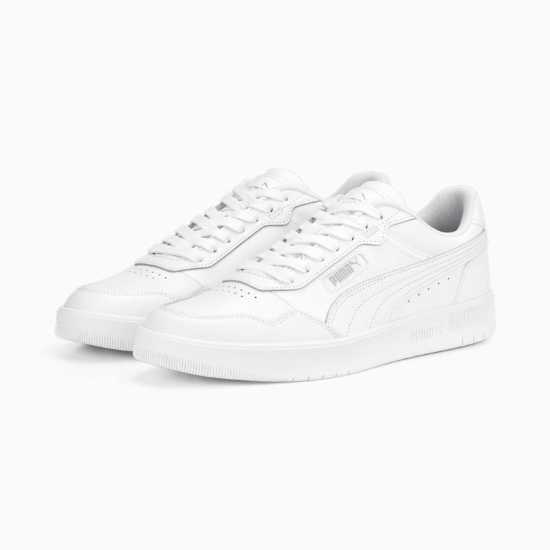 Puma | Men's Court Ultra Sneakers - White-White-Silver