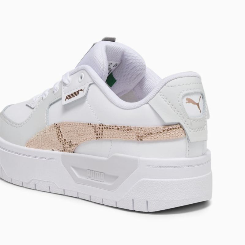 Puma | Girls Cali Dream Animal Print Big Kids Shoes - White-Future Pink