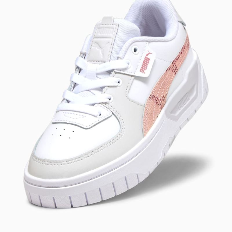 Puma | Girls Cali Dream Animal Print Big Kids Shoes - White-Future Pink