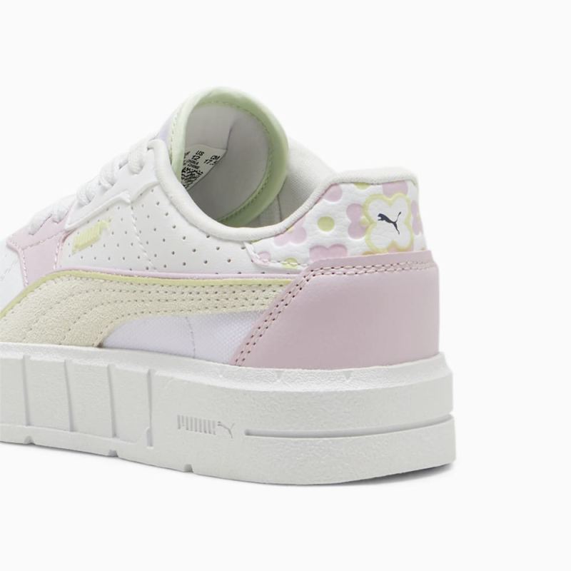 Puma | Girls Puma | Girls Cali Court Match Little Kids Sneakers - White-Warm White