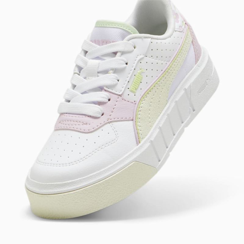 Puma | Girls Puma | Girls Cali Court Match Little Kids Sneakers - White-Warm White