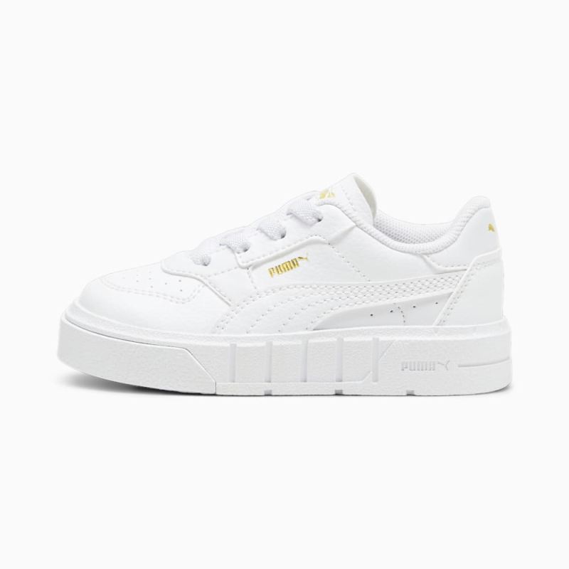 Puma | Girls Puma | Girls Cali Court Leather Toddlers Sneakers - White-Gold