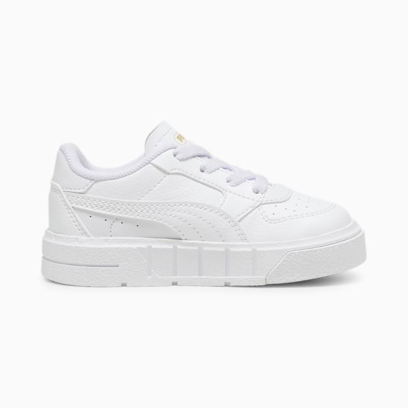 Puma | Girls Puma | Girls Cali Court Leather Toddlers Sneakers - White-Gold