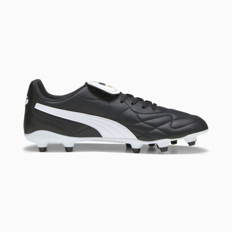 Puma | Men's KING TOP FG/AG Soccer Cleats - Black-White-Gold