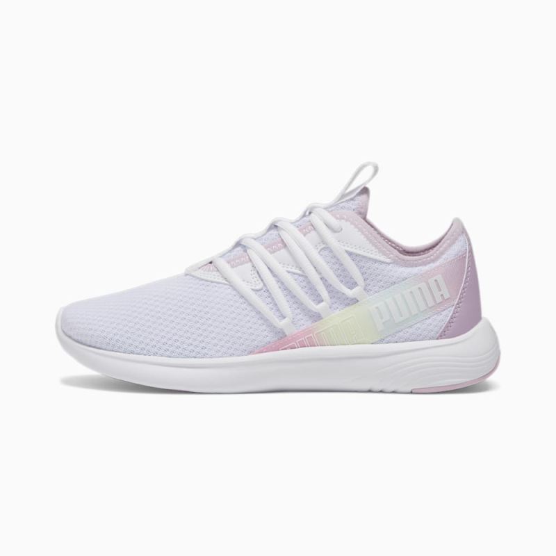 Puma | Women's Star Vital Stripe Running Shoe - White-Grape Mist