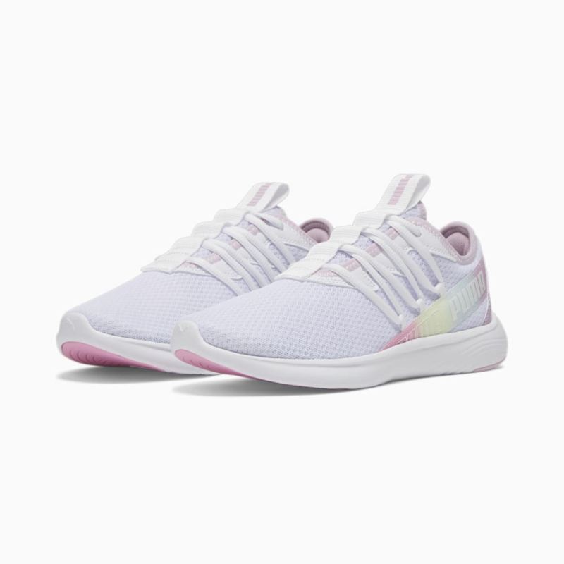 Puma | Women's Star Vital Stripe Running Shoe - White-Grape Mist