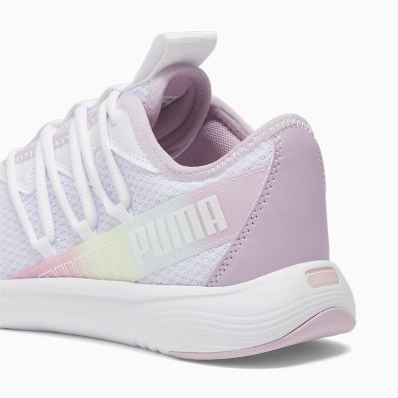 Puma | Women's Star Vital Stripe Running Shoe - White-Grape Mist