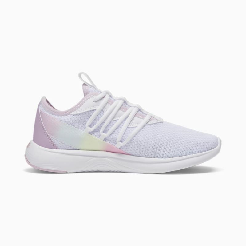 Puma | Women's Star Vital Stripe Running Shoe - White-Grape Mist