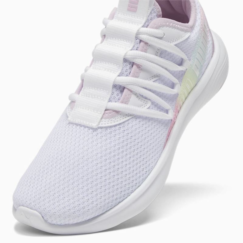 Puma | Women's Star Vital Stripe Running Shoe - White-Grape Mist