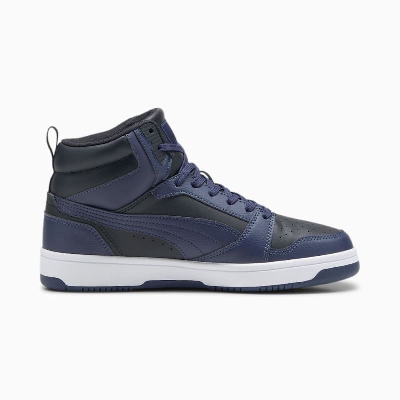 Puma | Men's Rebound Sneakers - Black-Navy-White