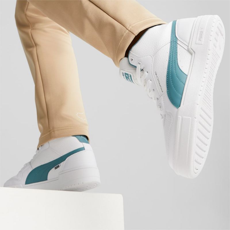 Puma | Men's Porsche Legacy CA Pro Sneakers - White-Bold Blue