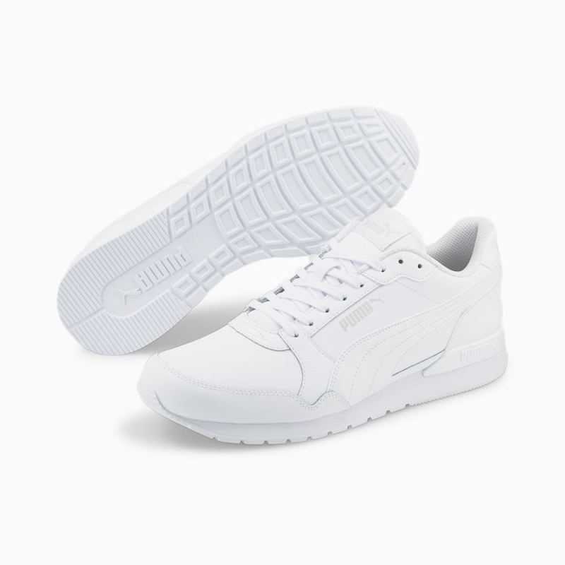 Puma | Men's ST Runner v3 L Sneakers - White-White-Gray Violet