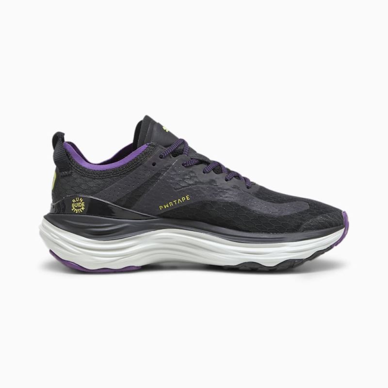 Puma | Women's ForeverRun NITRO WTR Running Shoes - Black-Purple Pop-Yellow Burst