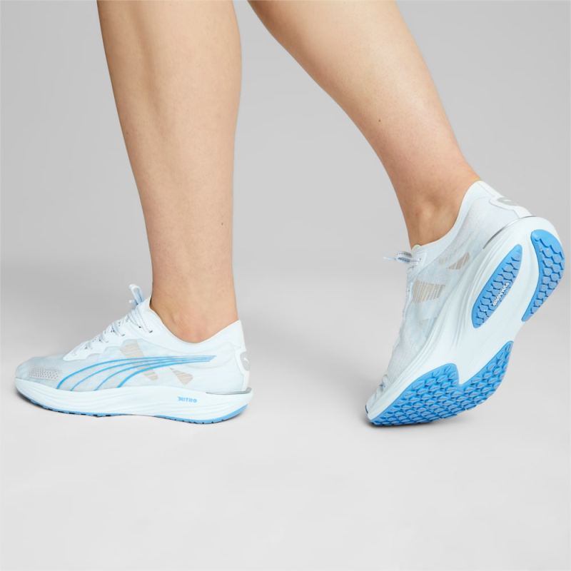 Puma | Women's Liberate NITRO 2 Running Shoes - Icy Blue-Silver-Regal Blue