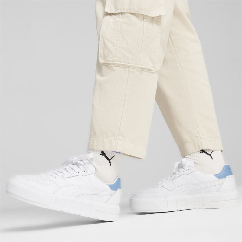 Puma | Women's Cali Court Leather Sneakers - White-Zen Blue