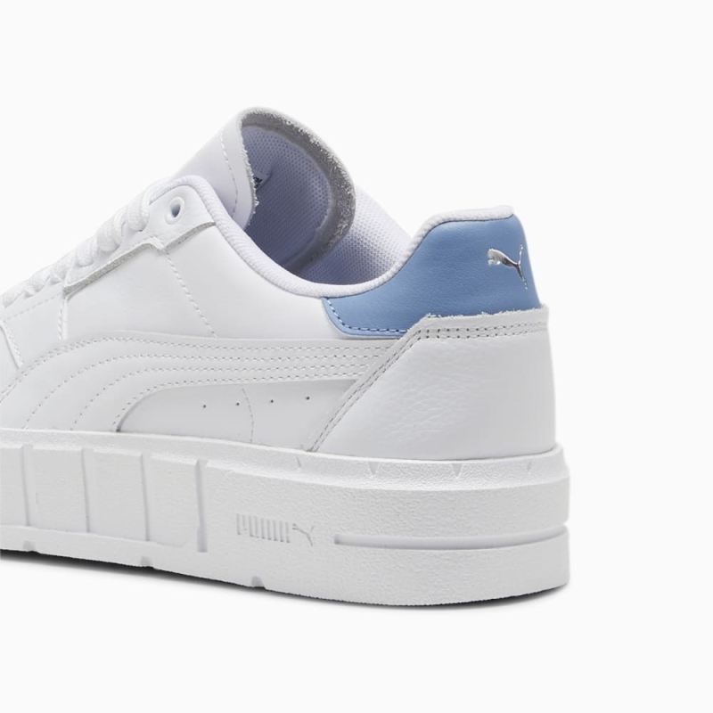 Puma | Women's Cali Court Leather Sneakers - White-Zen Blue