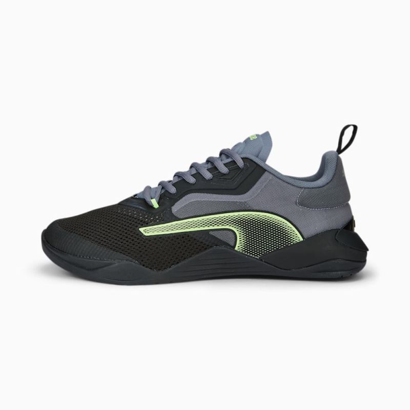 Puma | Men's Fuse 2.0 Training Shoes - Black-Gray Tile-Fast Yellow