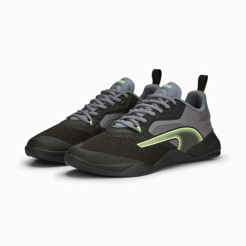 Puma | Men's Fuse 2.0 Training Shoes - Black-Gray Tile-Fast Yellow