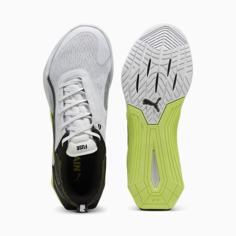 Puma | Men's Fuse 3.0 Training Shoes - Silver Mist-Lime Pow-Black