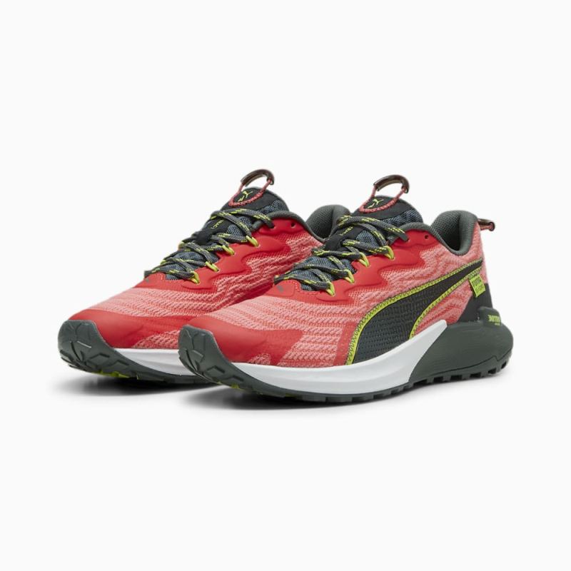 Puma | Women's SEASONS Fast-Trac NITRO 2 Running Shoes - Active Red-Passionfruit-Mineral Gray