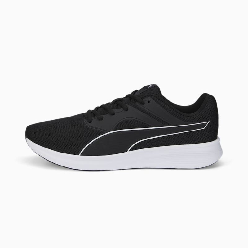 Puma | Men's Transport Running Shoes - Black-White