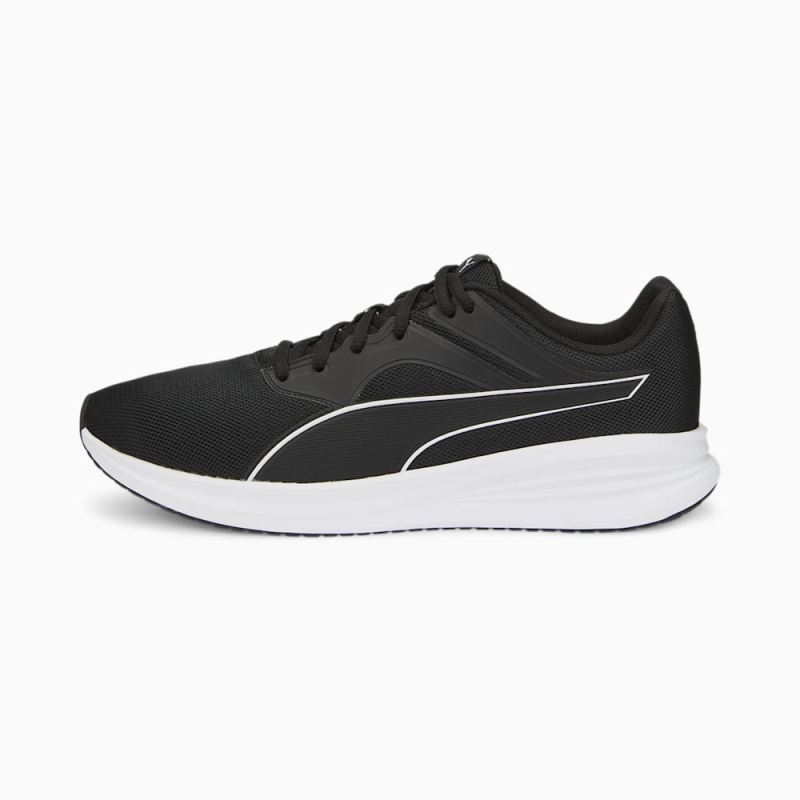 Puma | Men's Transport Running Shoes - Black-White