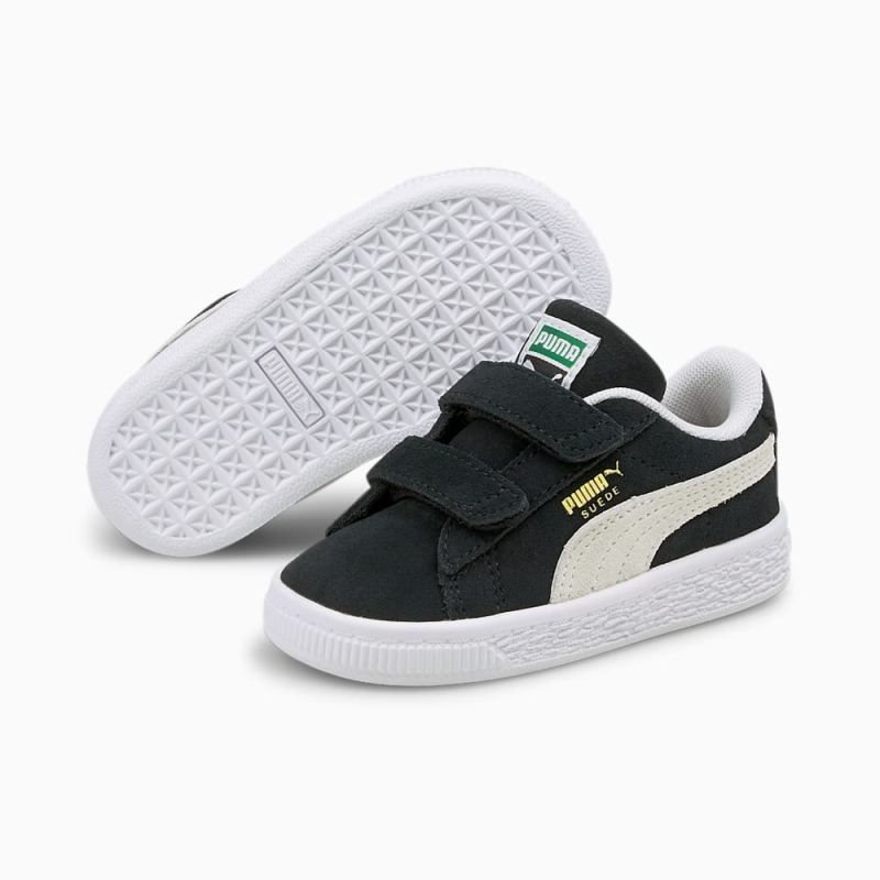 Puma | Girls Suede Classic XXI AC Toddler Shoes - Black-White