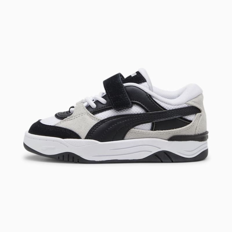 Puma | Girls Puma | Girls-180 Little Kids Sneakers - White-Black - Click Image to Close