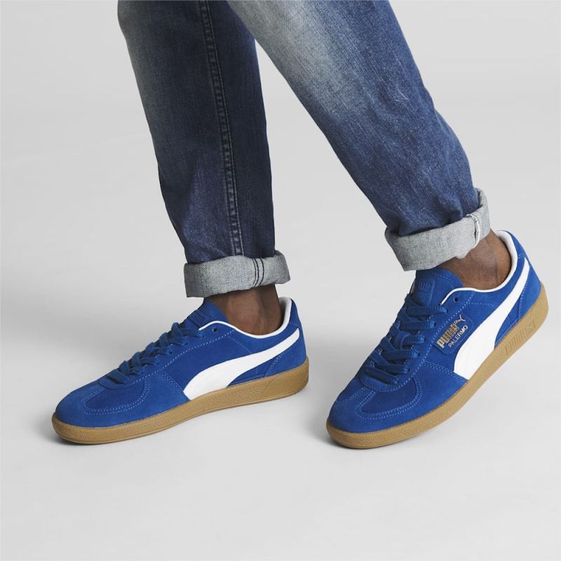 Puma | Men's Palermo Sneakers - Cobalt Glaze-White