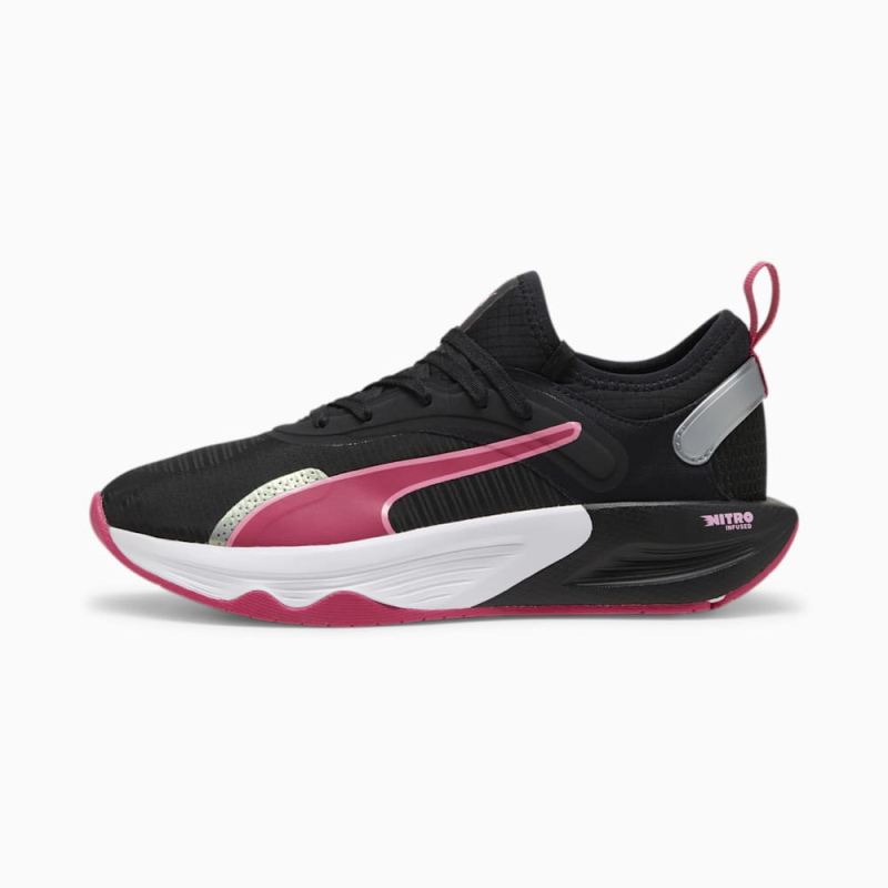 Puma | Women's PWR XX NITRO Training Shoes - Black-Garnet Rose-Fast Pink