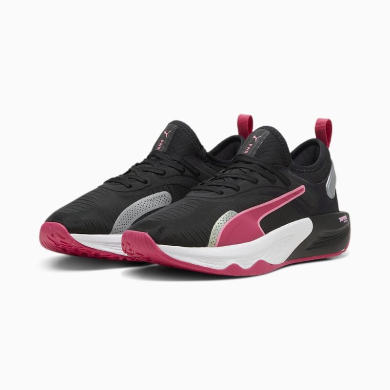 Puma | Women's PWR XX NITRO Training Shoes - Black-Garnet Rose-Fast Pink