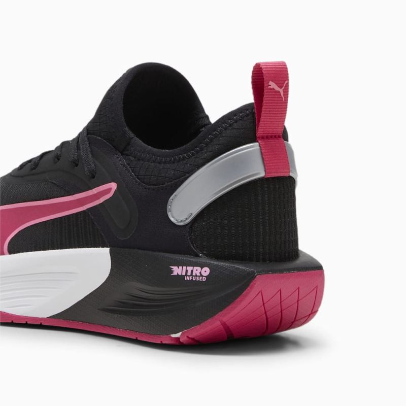 Puma | Women's PWR XX NITRO Training Shoes - Black-Garnet Rose-Fast Pink