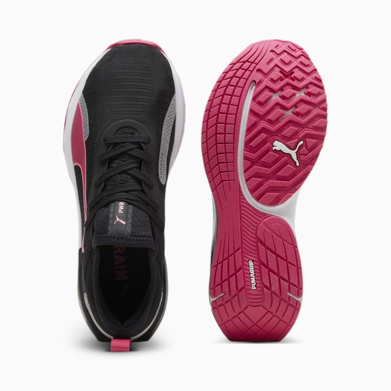 Puma | Women's PWR XX NITRO Training Shoes - Black-Garnet Rose-Fast Pink