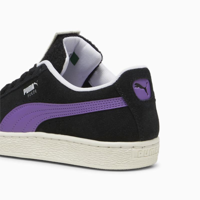 Puma | Men's For the Fanbase Suede Patch Sneakers - Black-Ultraviolet