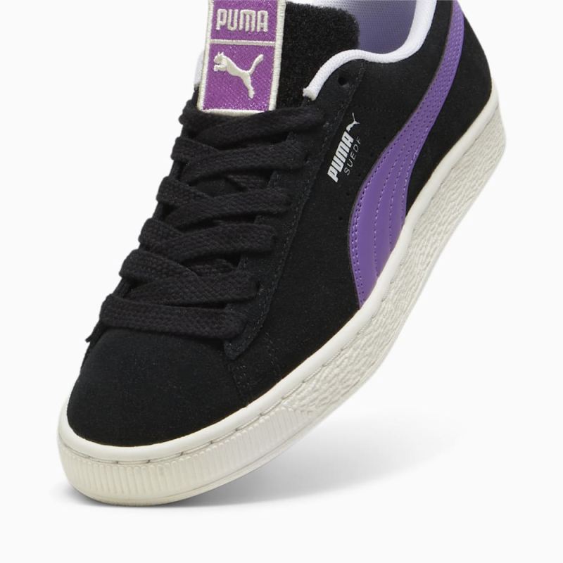 Puma | Men's For the Fanbase Suede Patch Sneakers - Black-Ultraviolet