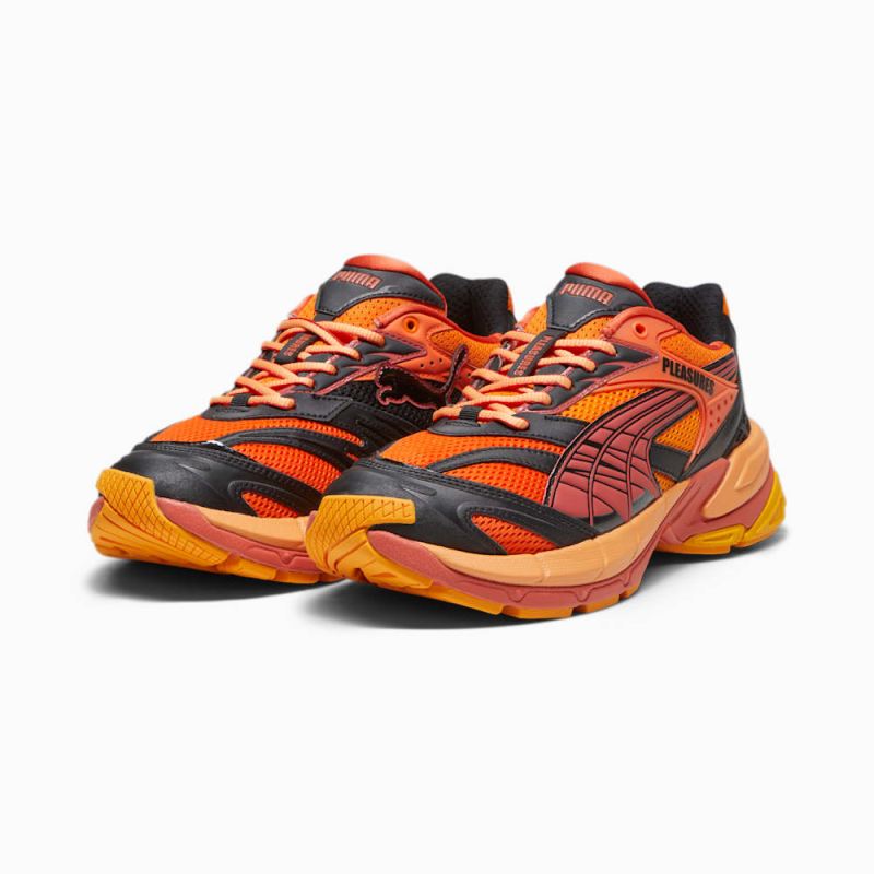 Puma | Men's x PLEASURES Velophasis Layers Sneakers - Cayenne Pepper-Astro Red