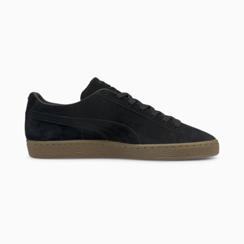 Puma | Men's Suede Gum Sneakers - Black-Gum