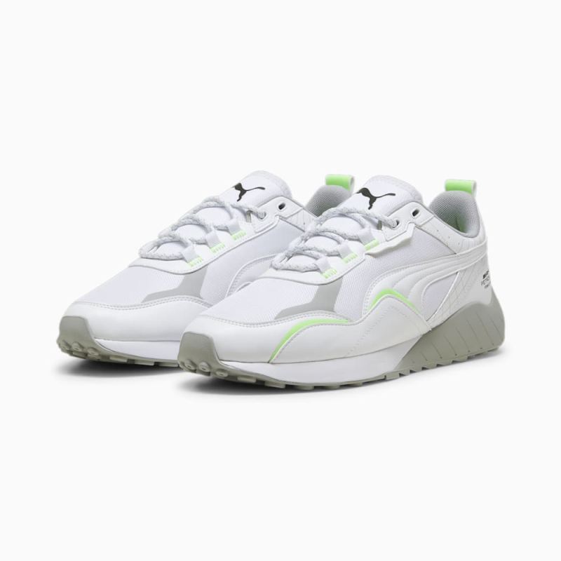 Puma | Men's Mercedes AMG-Petronas F1 SPEEDFUSION 2.0 Unisex Shoes - White-Fizzy Green