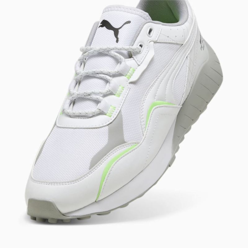 Puma | Men's Mercedes AMG-Petronas F1 SPEEDFUSION 2.0 Unisex Shoes - White-Fizzy Green