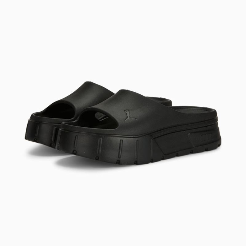 Puma | Women's Mayze Stack Injex Sandals - Black