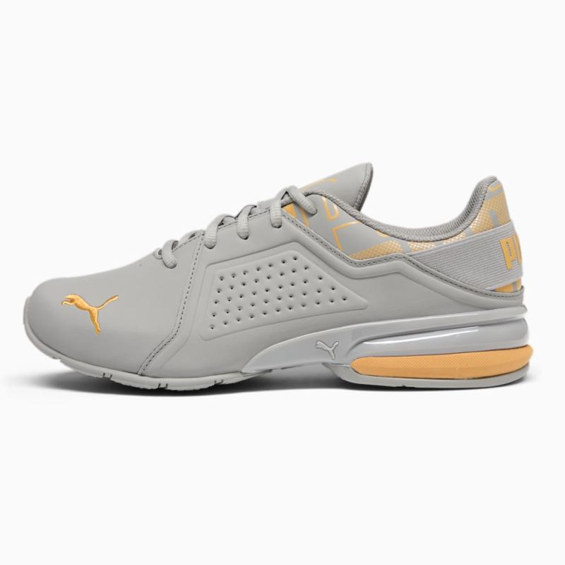 Puma | Men's Viz Runner Repeat Wide Running Shoes - Stormy Slate-Ginger Tea