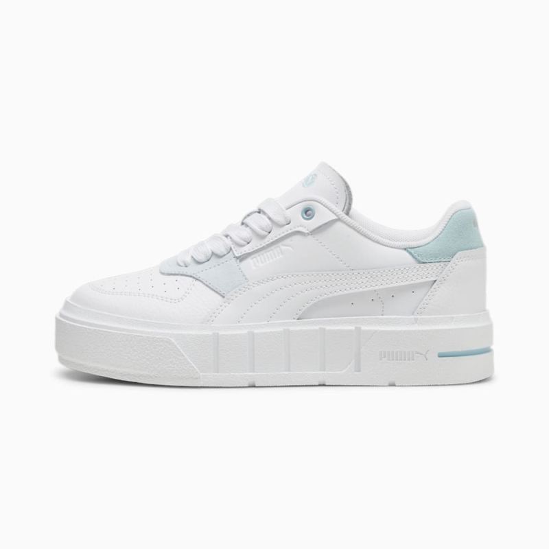 Puma | Girls Cali Court Match Big Kids Sneakers - White-Turquoise Surf