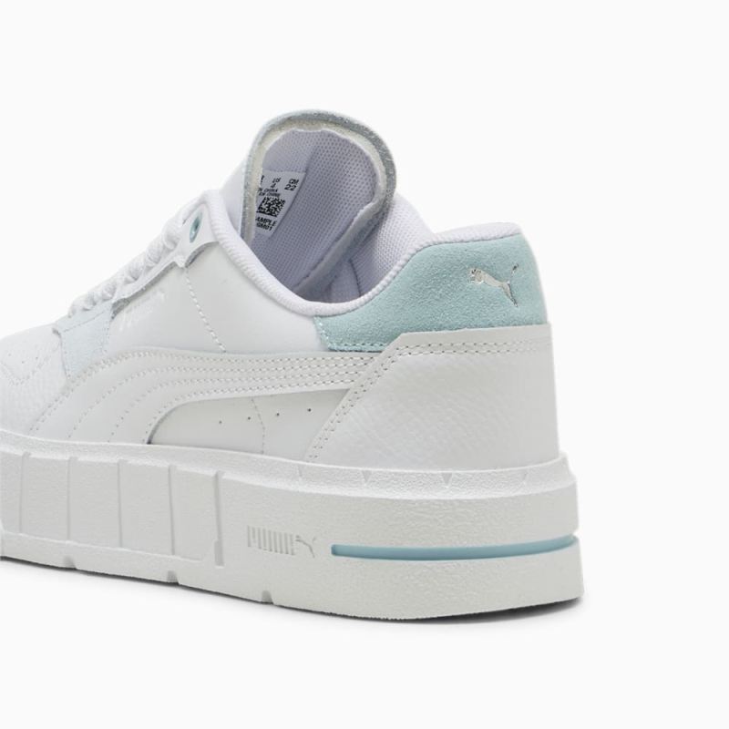 Puma | Girls Cali Court Match Big Kids Sneakers - White-Turquoise Surf